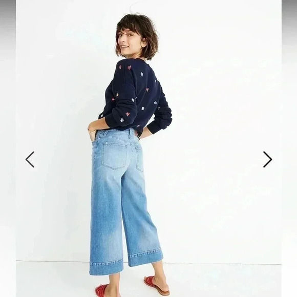 MADEWELL WIDE LEG CROP JEANS - Picture 2 of 8